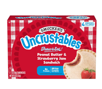 Smucker's Uncrustables Frozen Peanut Butter & Strawberry Sandwich (4ct) - Papaya Express